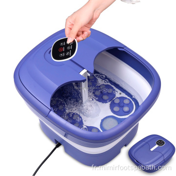 Machine de bain à pied de masseur automatique pliable